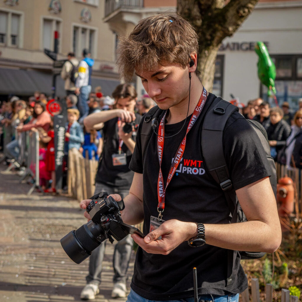 Mathis Van Hoorde, photographe et vidéaste, en reportage